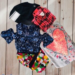 $15 Girls Sz 8 Shirts Dress Blouse (5 pcs)